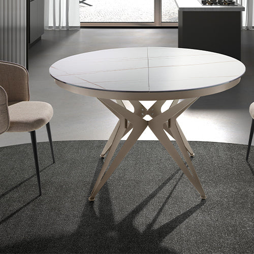 Tavolo Tondo Allungabile – Stile Retrò