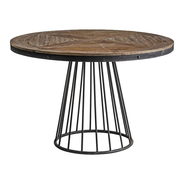 Tavolo pranzo tondo industrial