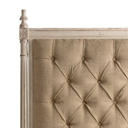 Testata singola shabby capitonnè 110cm