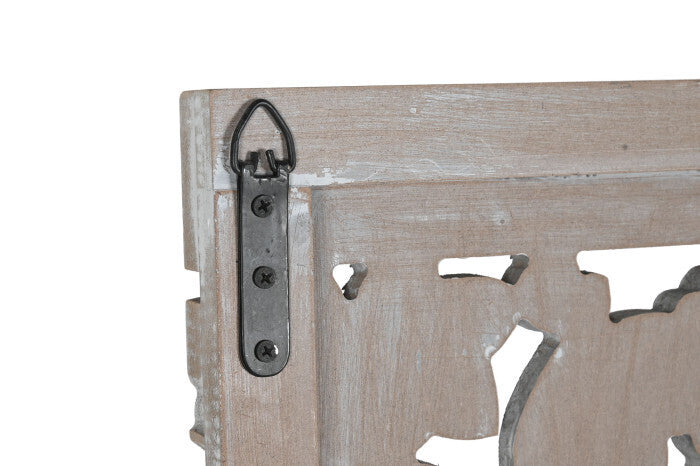 Testata letto murale trittico orientale