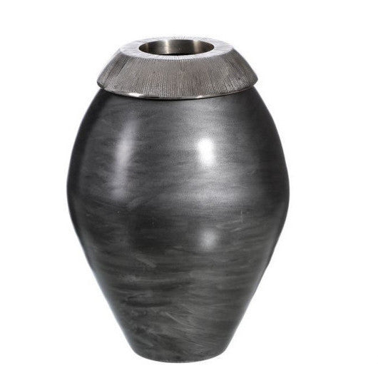 Vaso in alluminio decò chic