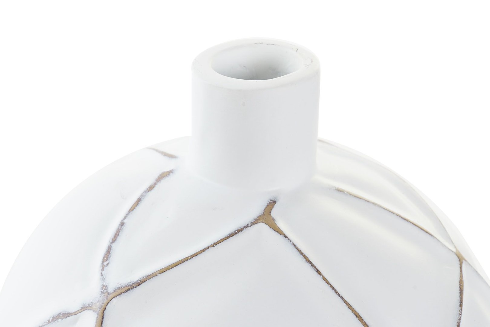 Vaso resina bianco etnico design