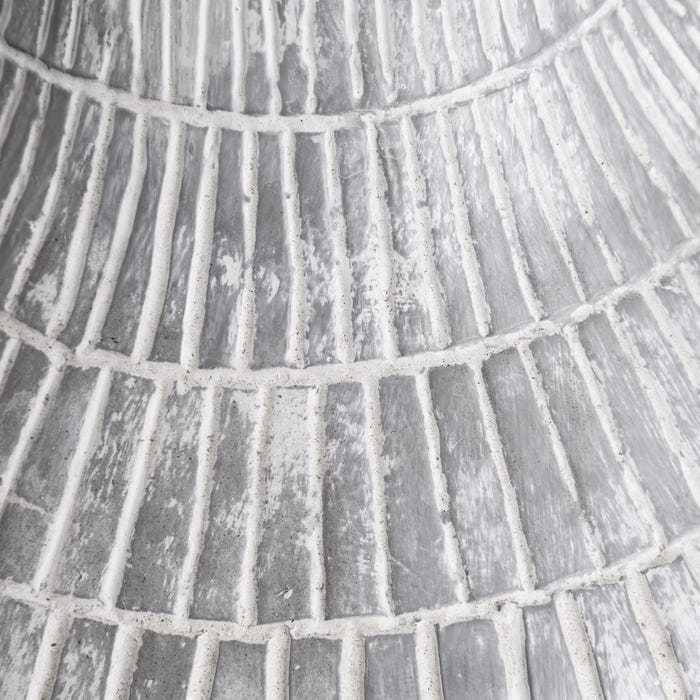 Vaso etnico grigio decapato