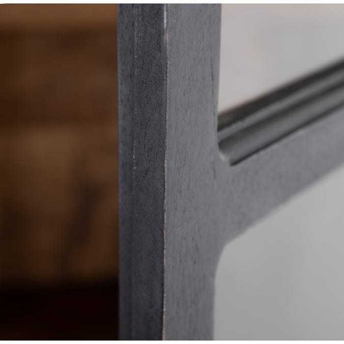 Vetrina industrial legno massello