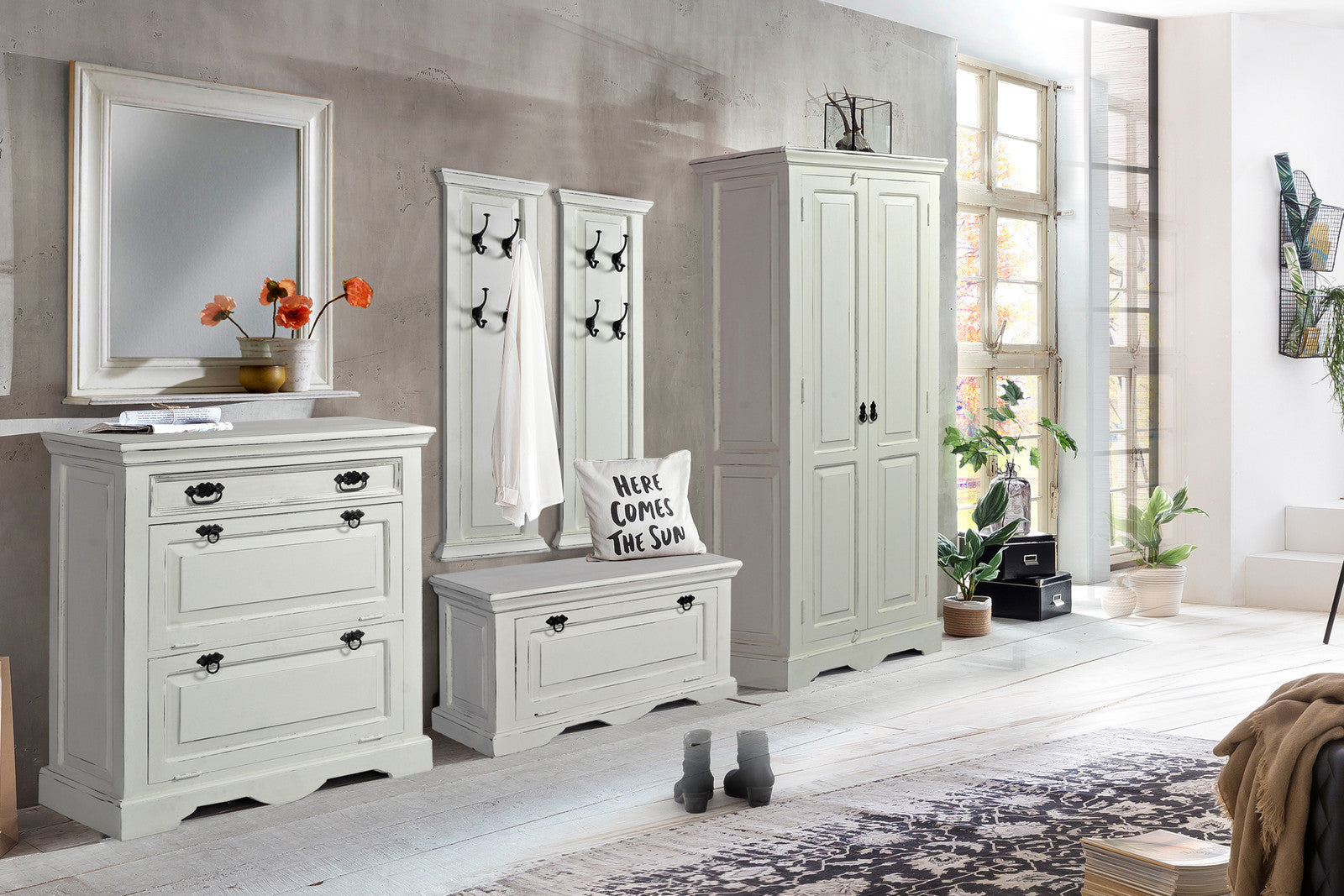 Appendiabiti a parete shabby chic