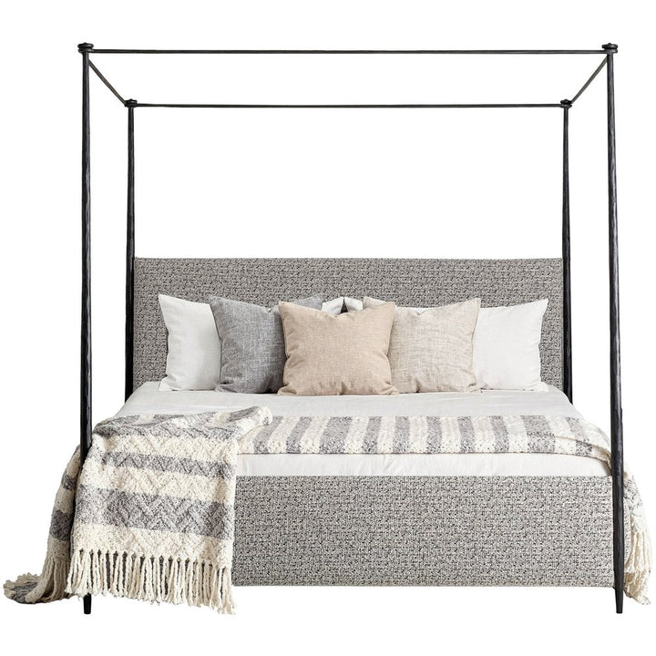 letto baldacchino in ferro battuto artigianale