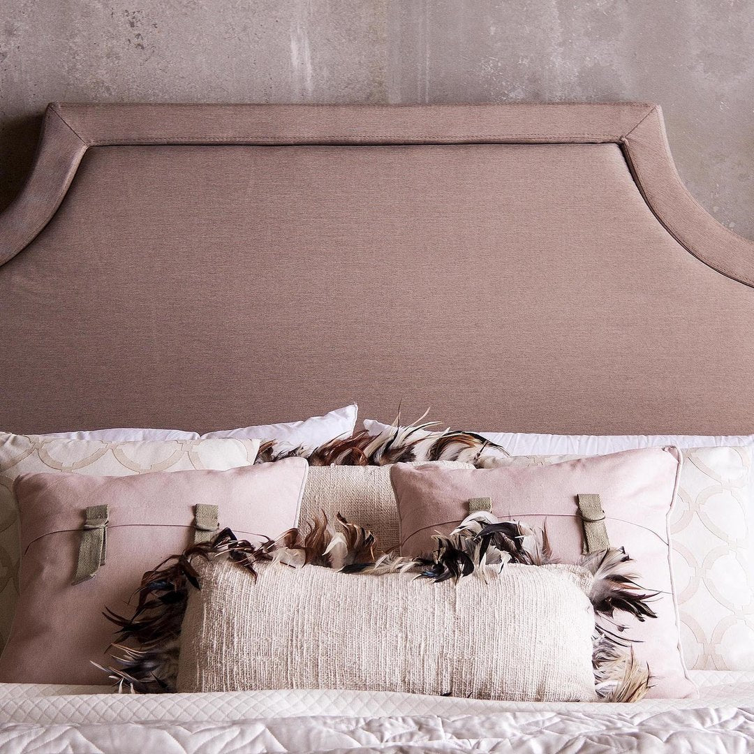 Cuscino shabby con piume