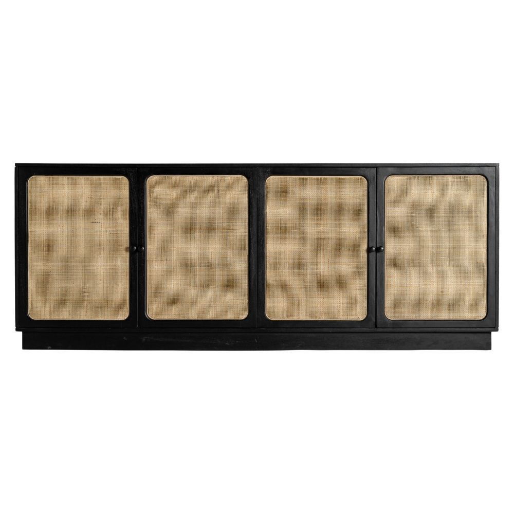 Buffet vintage nera vimini