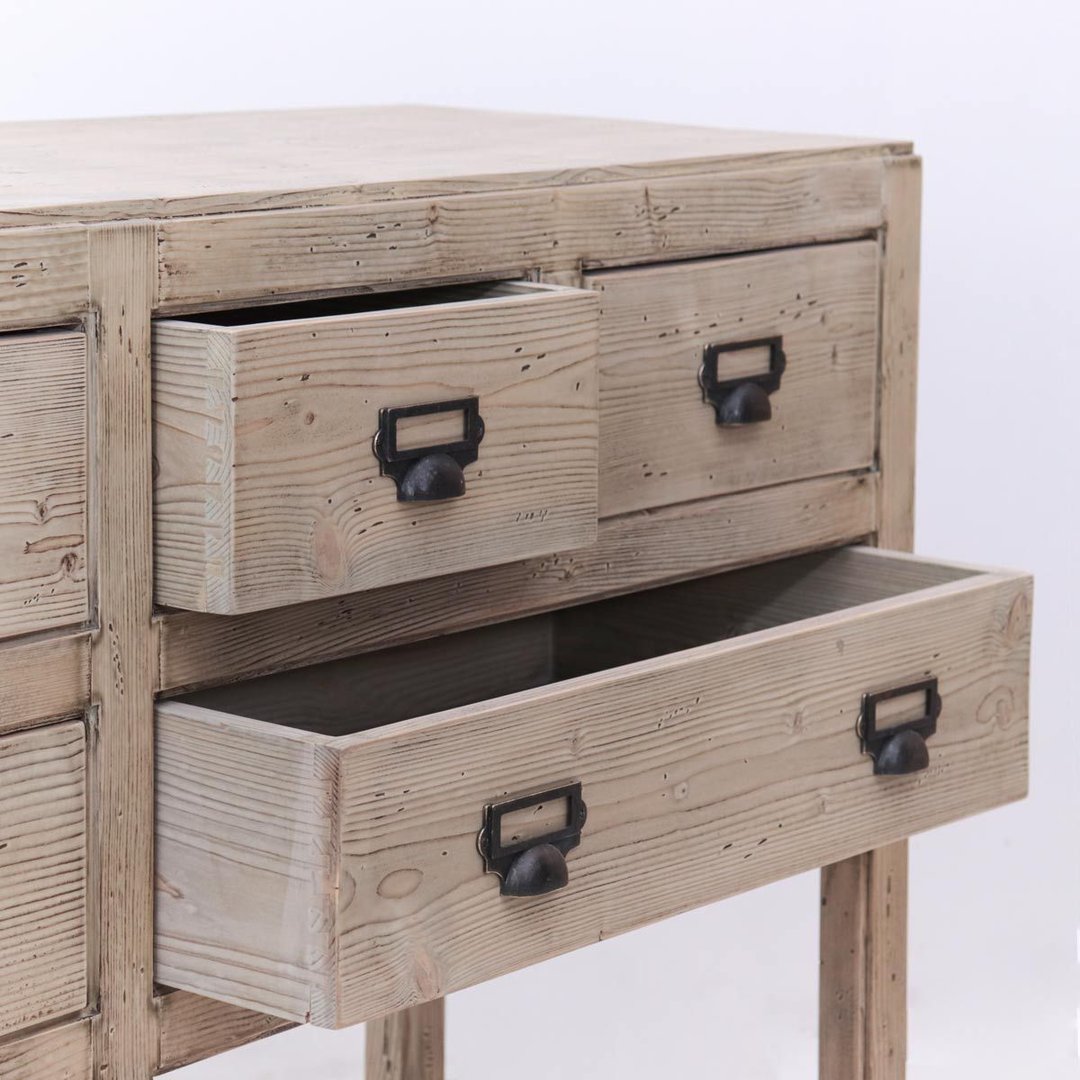 Consolle provenzale country legno naturale