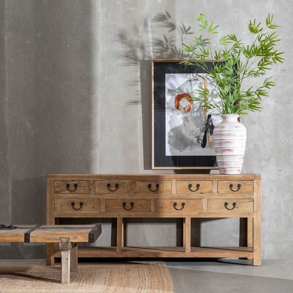 Consolle legno naturale etnica