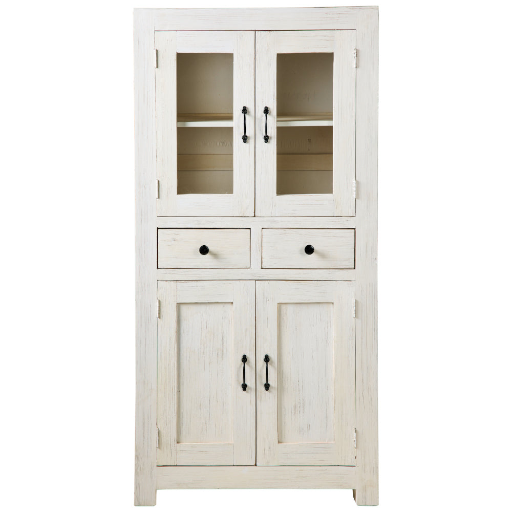 Vetrina shabby chic bianca