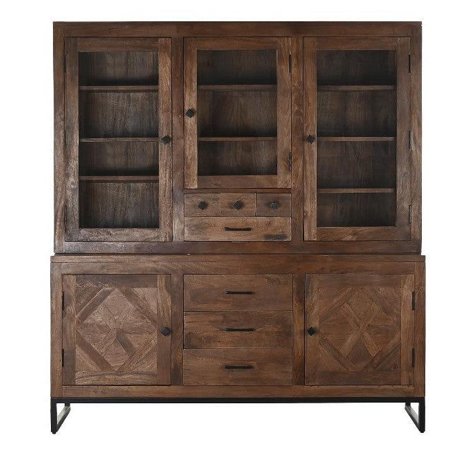 Vetrina credenza legno massiccio