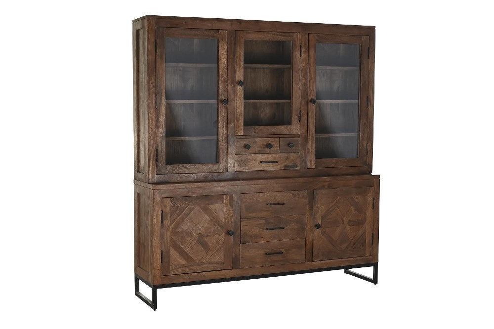 Vetrina credenza legno massiccio