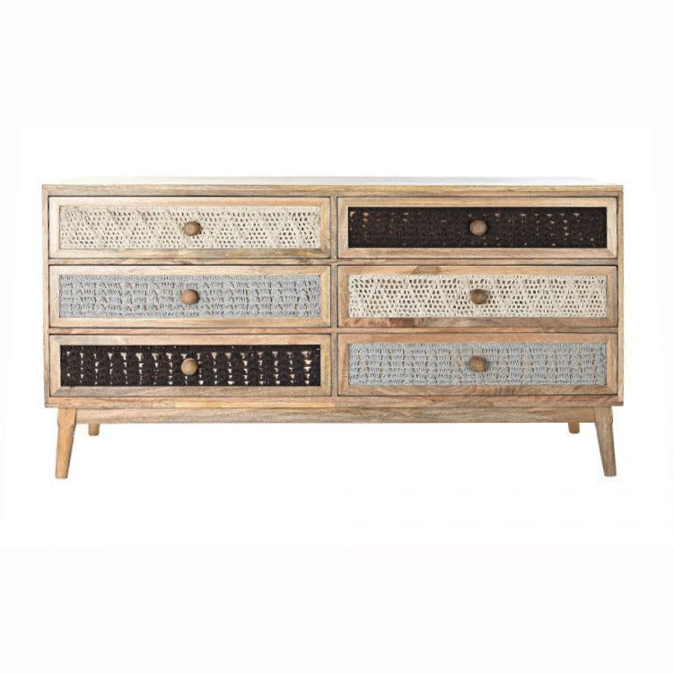 Cassettiera boho chic legno