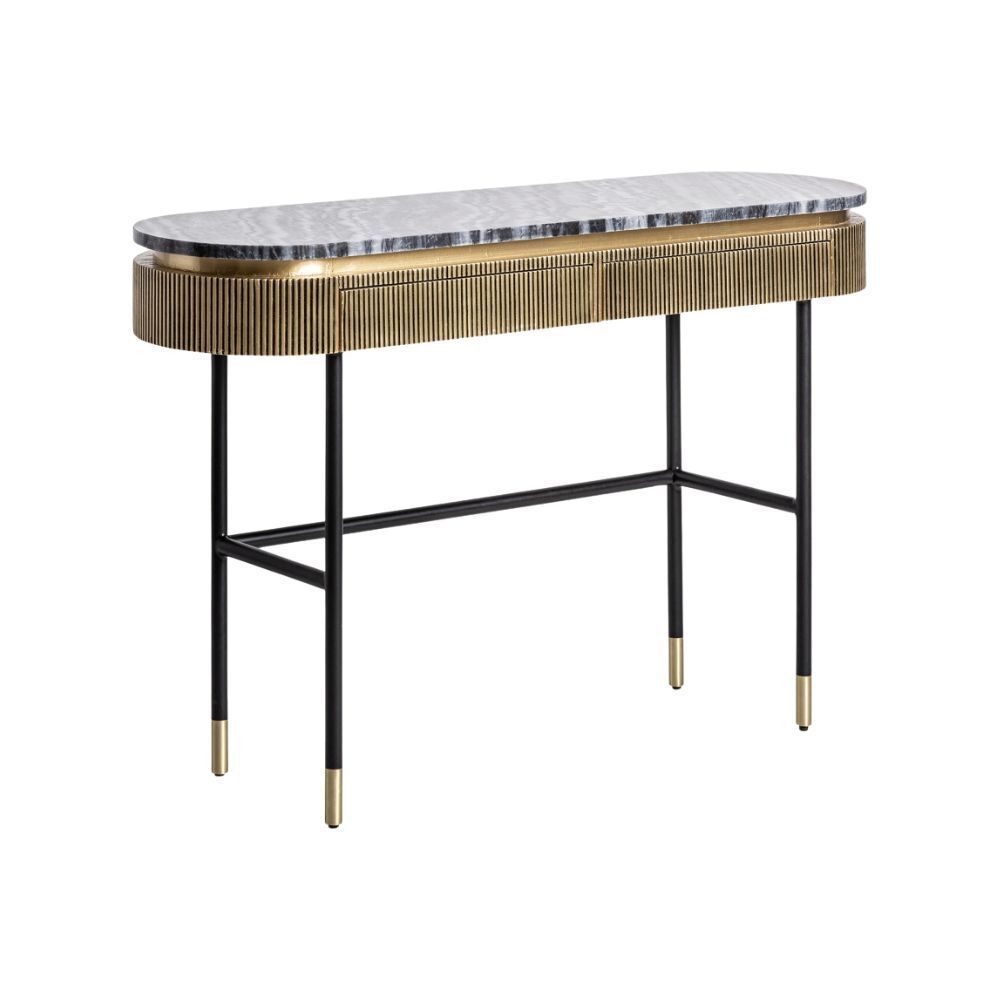 Consolle Art Decò dorata