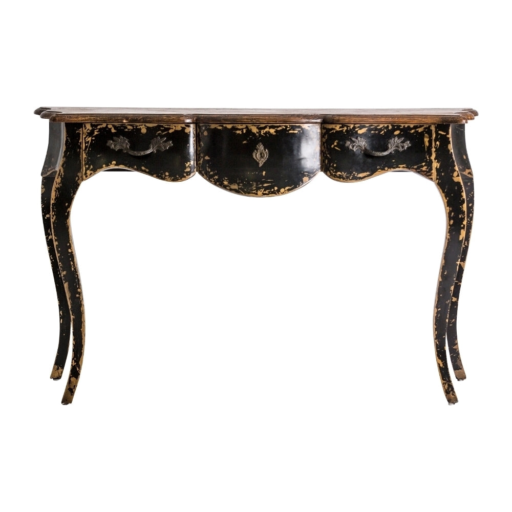 Consolle provenzale nera shabby