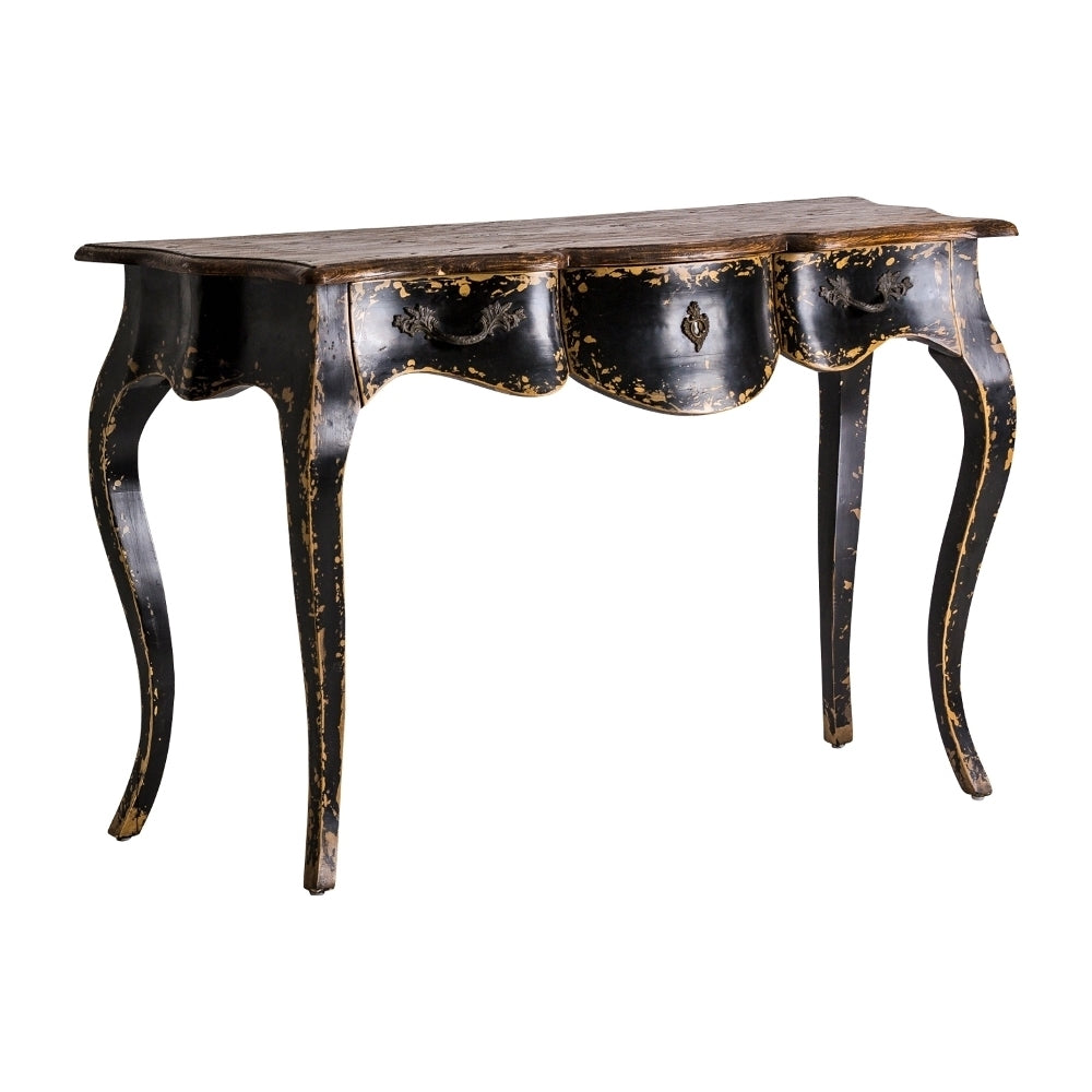 Consolle provenzale nera shabby