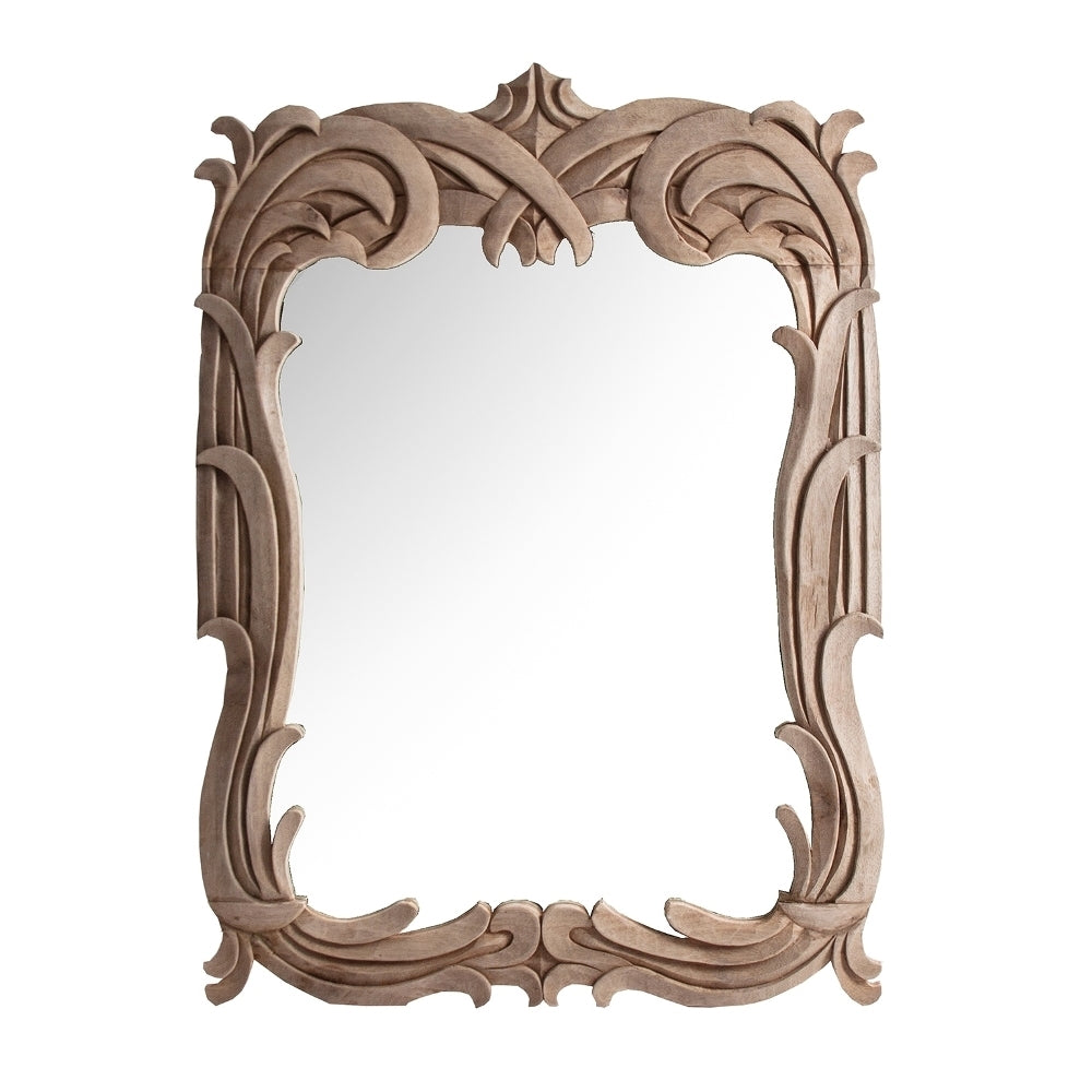 Specchio legno tropicale