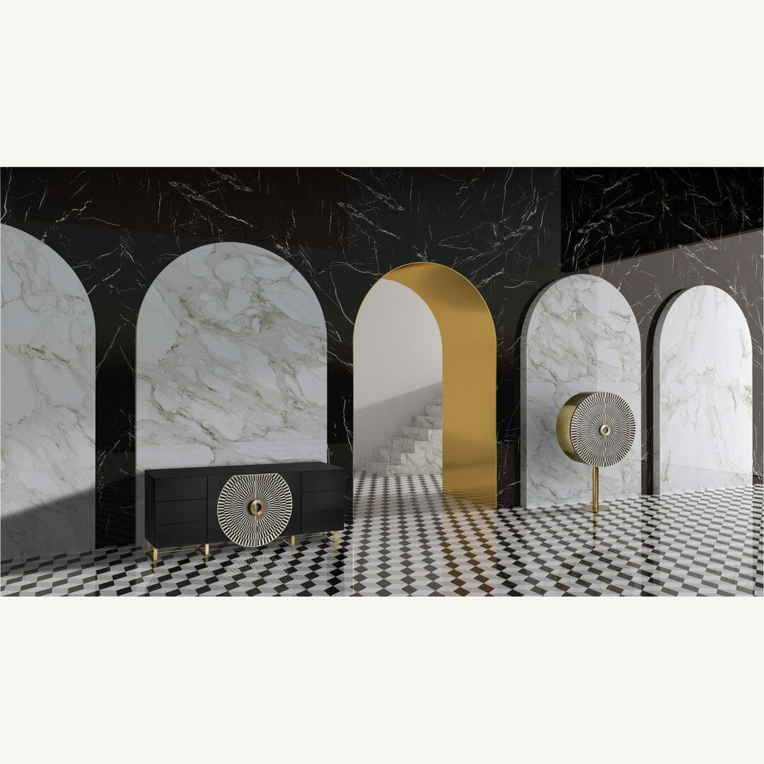 Credenza lusso ferro osso