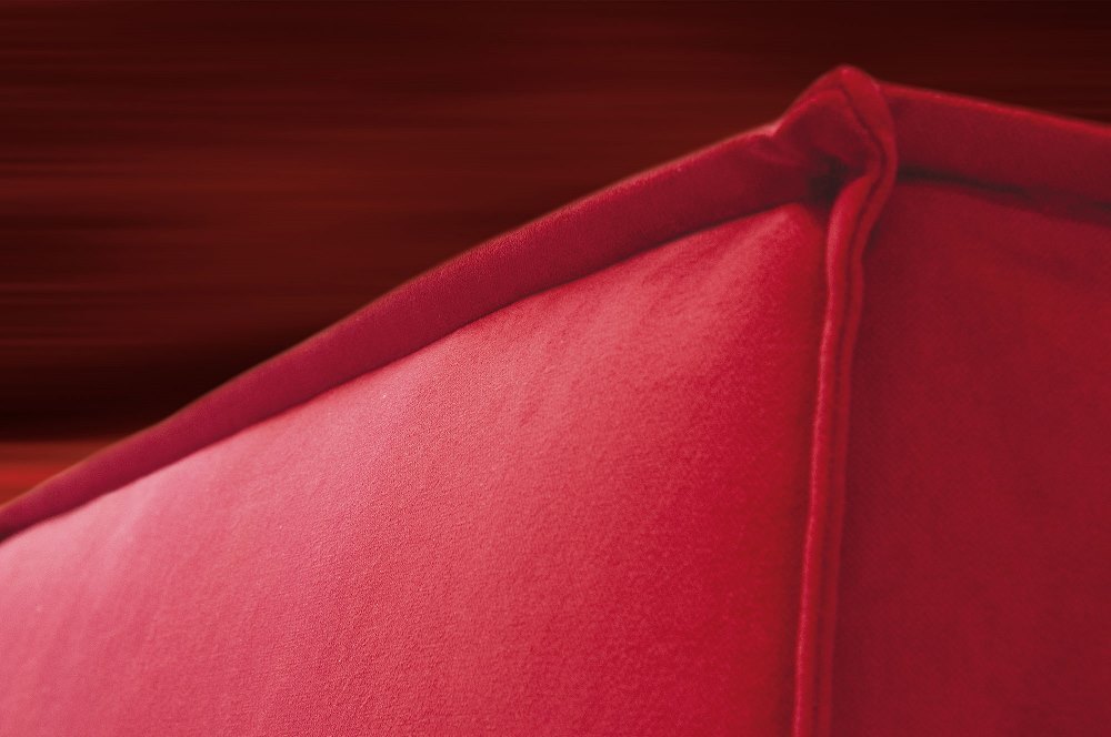 Letto matrimoniale design chic rosso