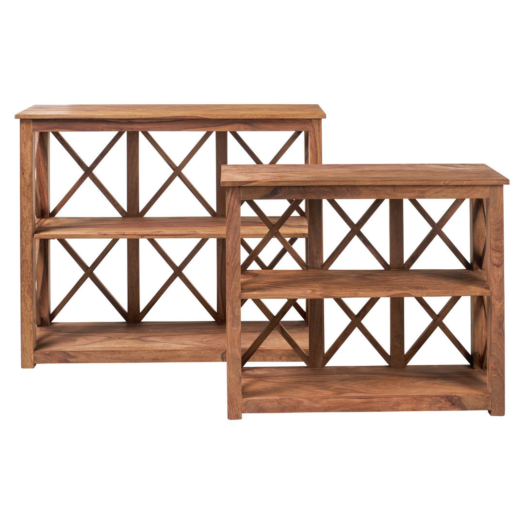 Set 2 librerie etniche naturali