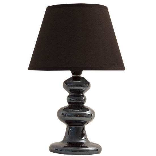Lampada da tavolo stile classico nera