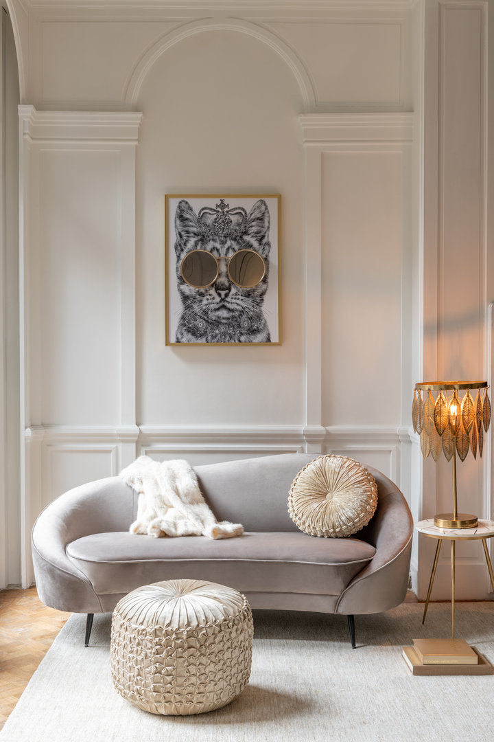 Lampada da tavolo foglie decò chic