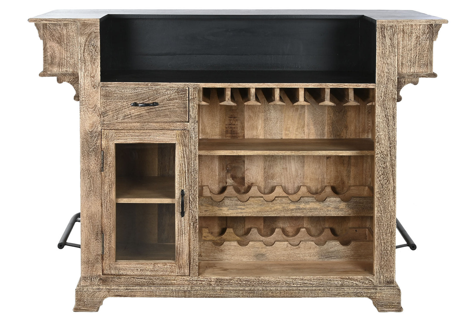 Mobile bar bistrot rustico legno massello