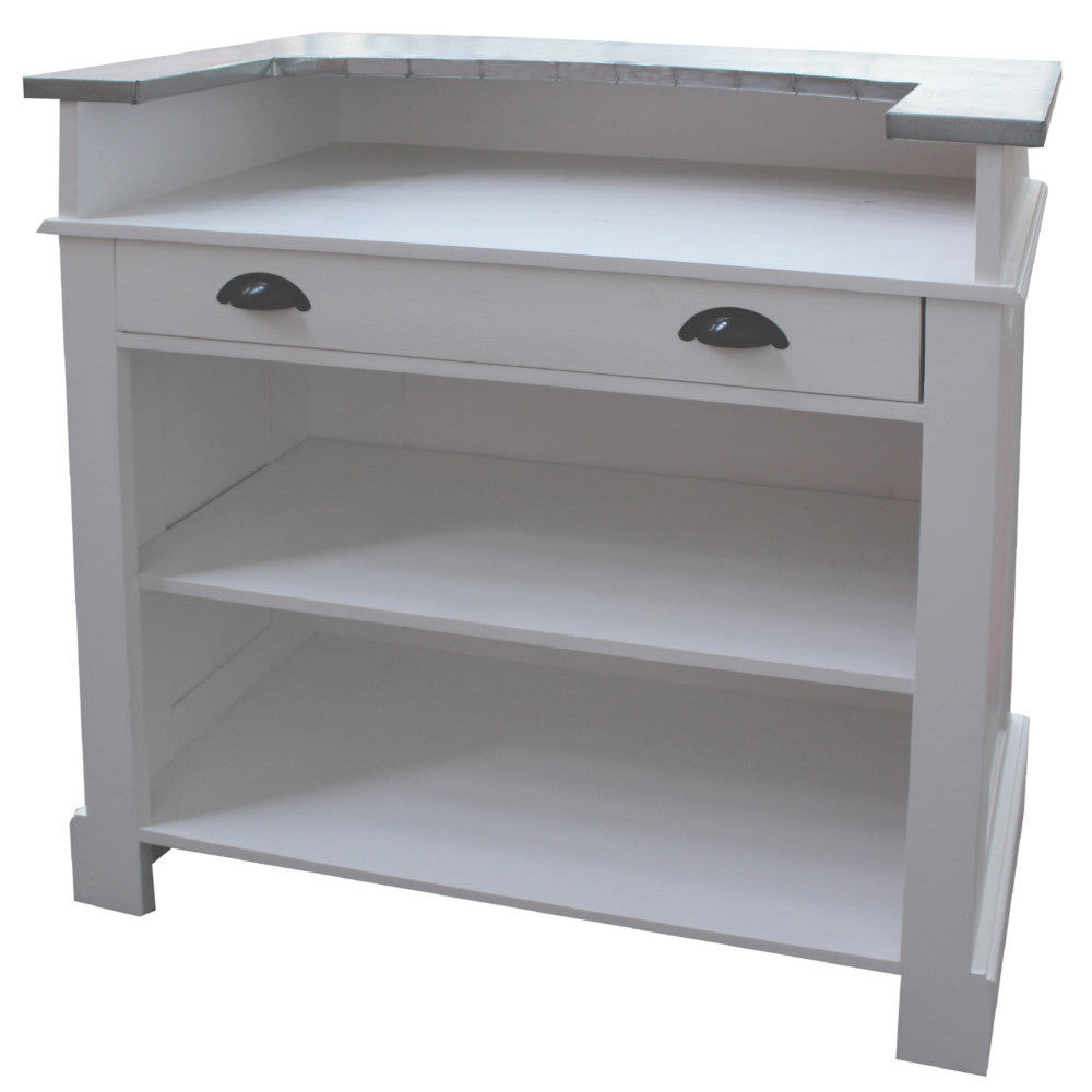 Mobile cassa francese bianco shabby