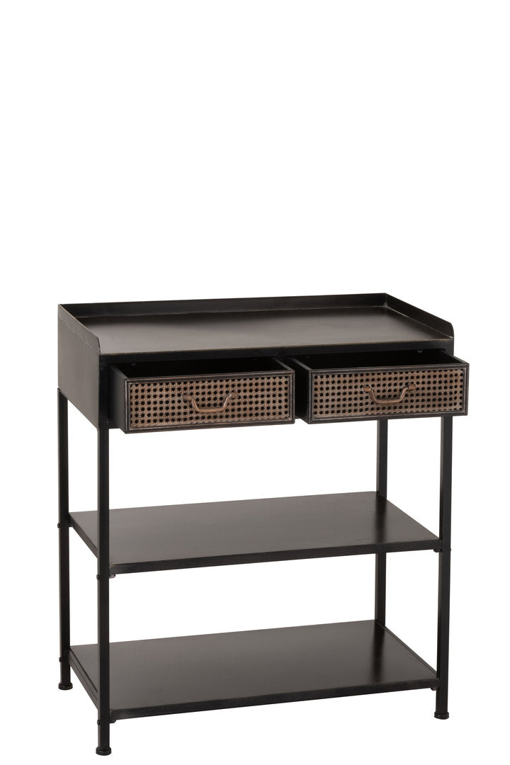 Consolle rustica country nera