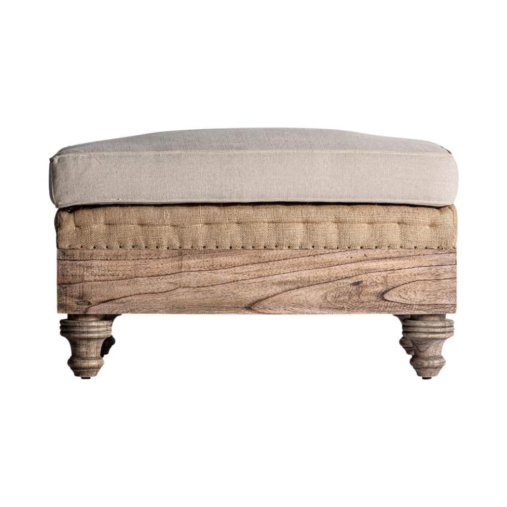 Pouf imbottito country chic