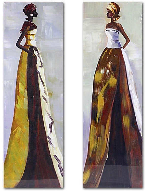 Set 2 dipinti donne africane