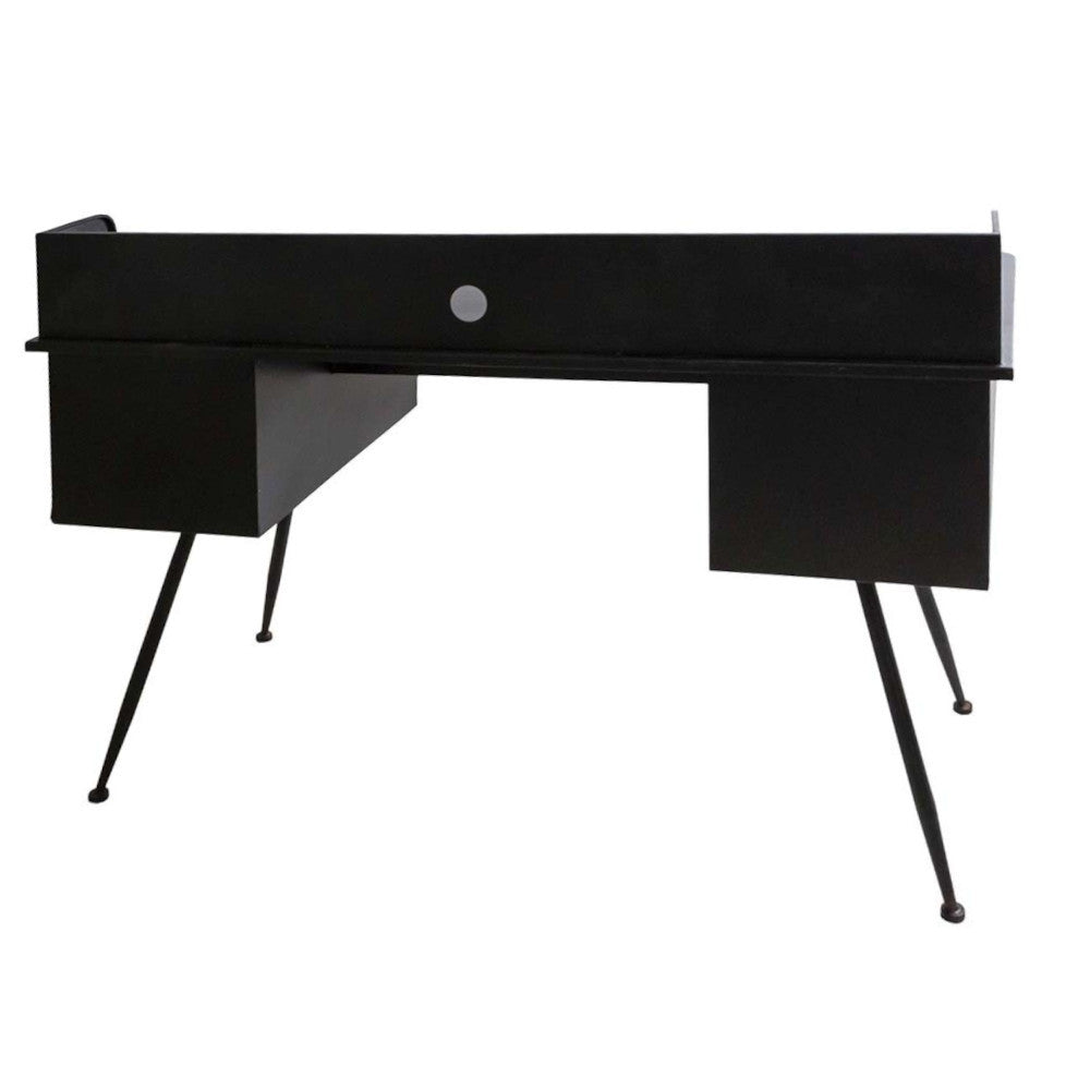 Scrivania stile industriale ferro e legno