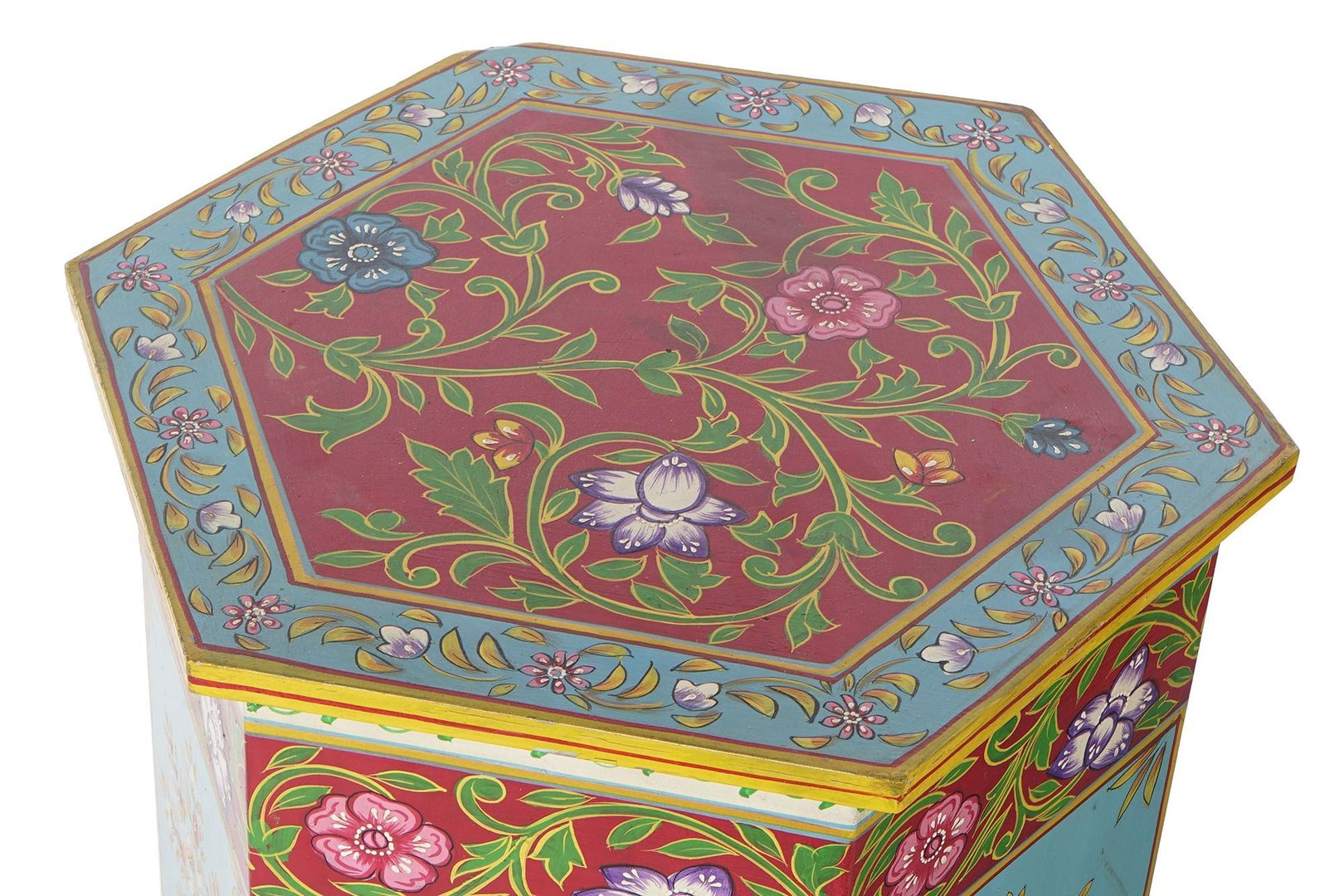 Set 2 tavolini indiani dipinti