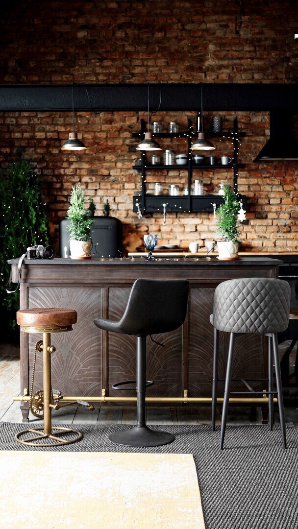 Sgabello alto bistrot vintage