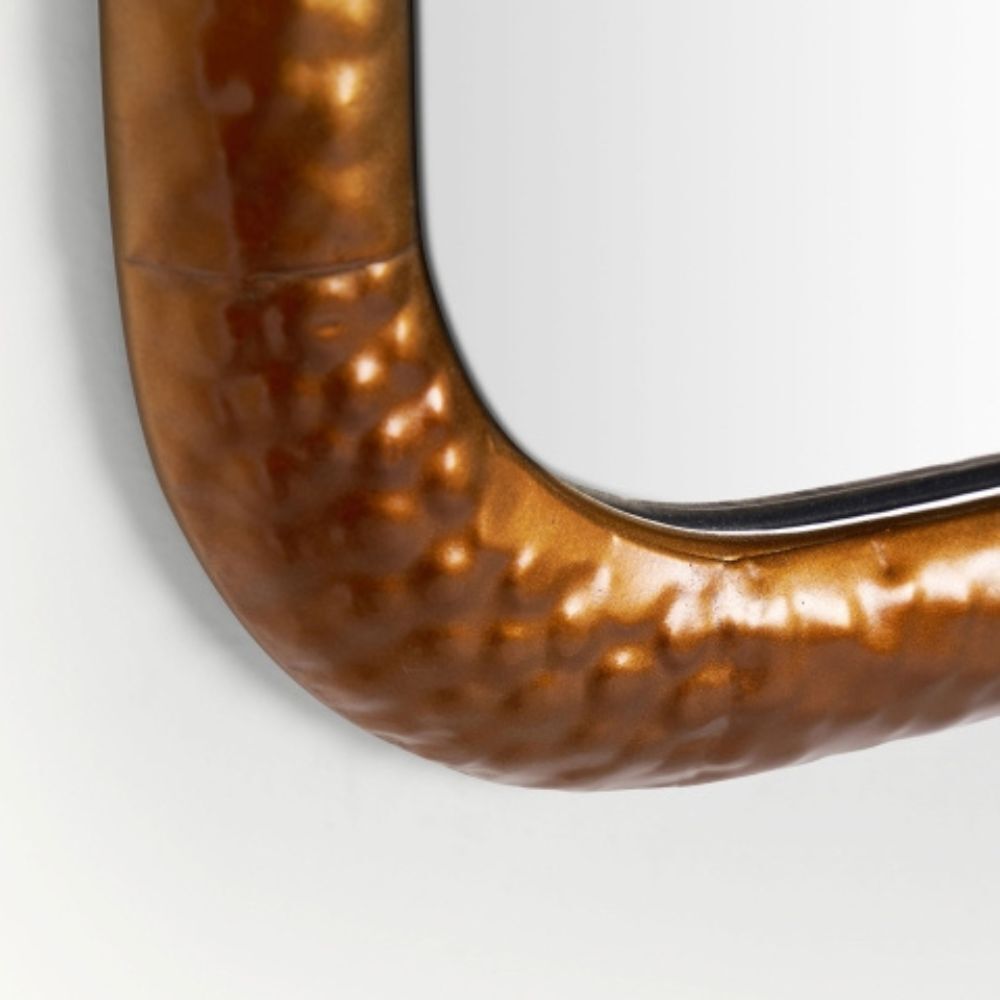 Specchio rettangolare dorato