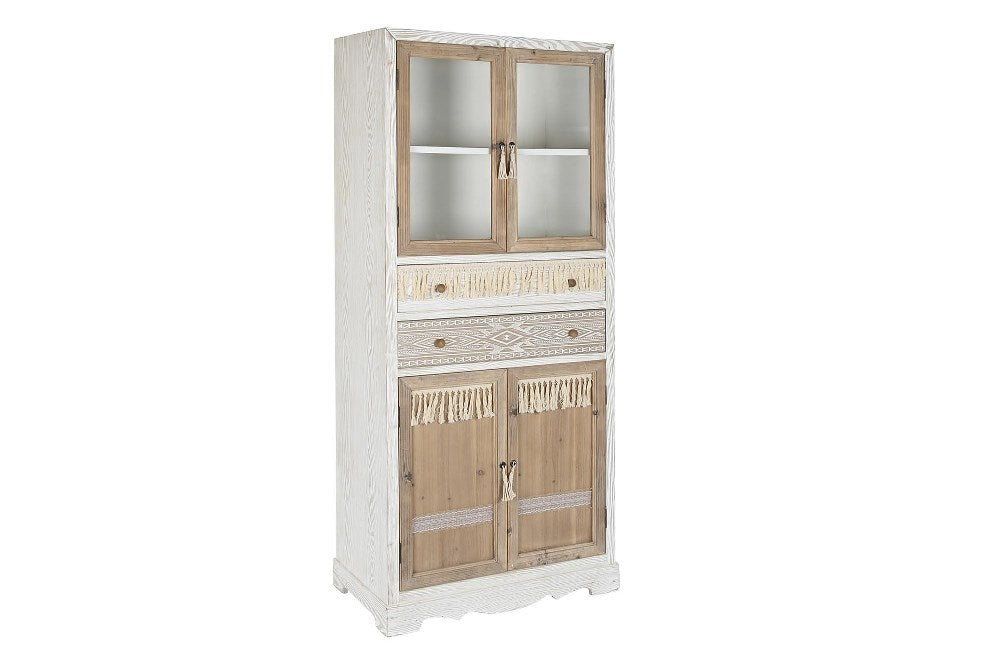 Vetrina country chic con decori