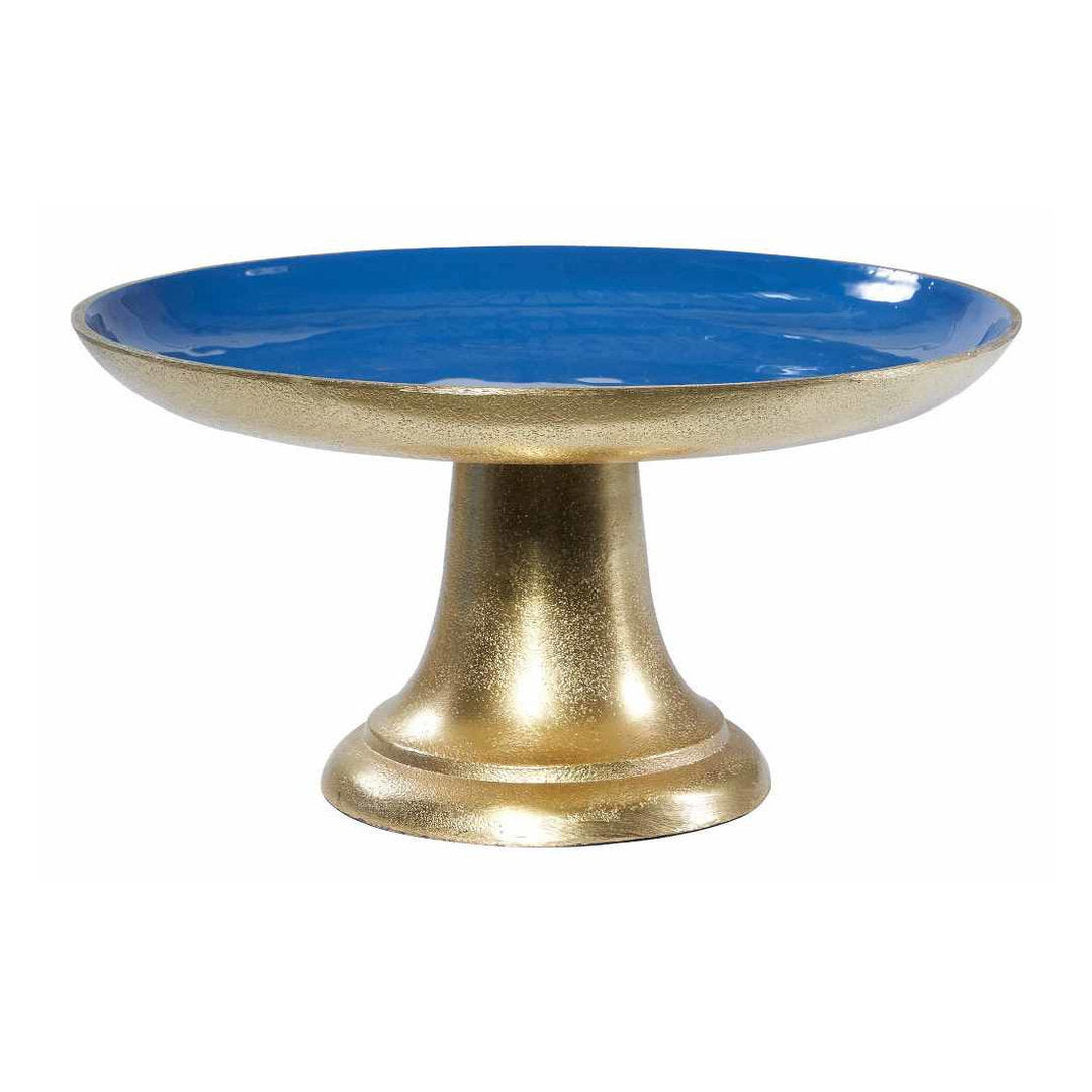 Alzata metallo azzurro