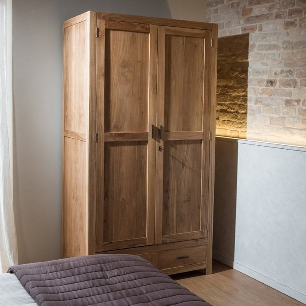 Armadio country chic legno teak