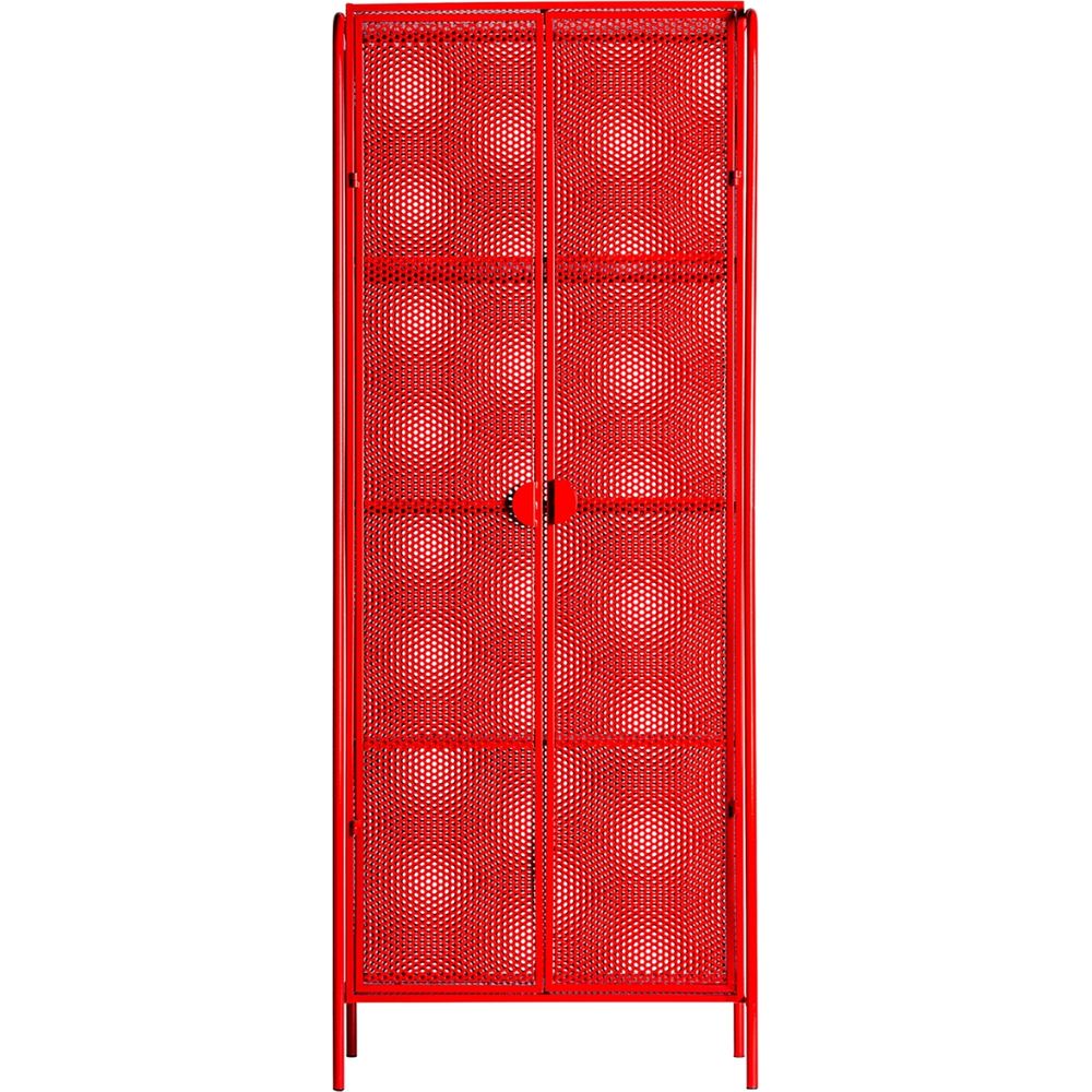 Armadio industrial chic rosso