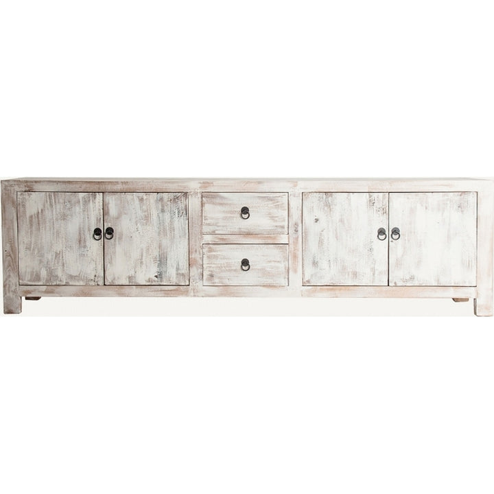 Mobile provenzale bianco per soggiorno romantico e luminoso