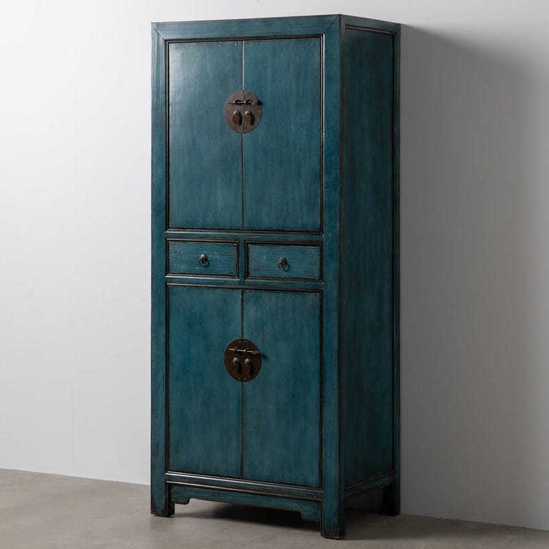 Armadio orientale cinese blu