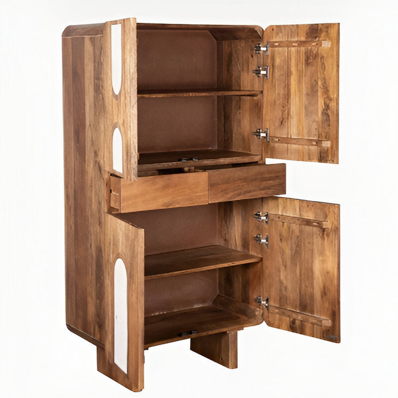 Armadio etnico chic inserti marmo