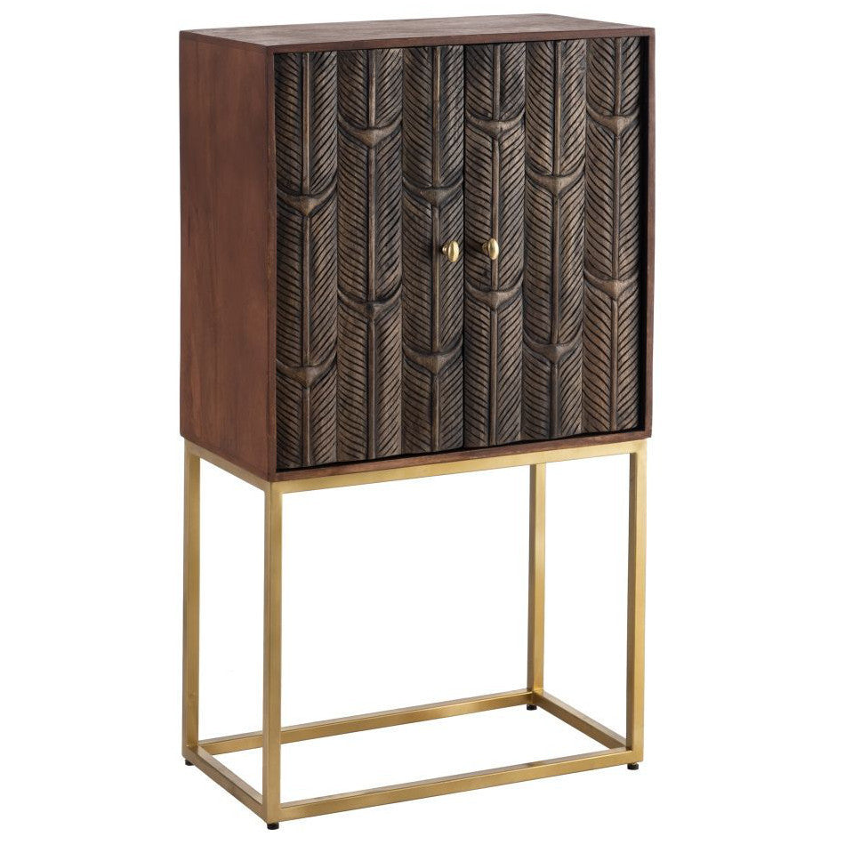 Armadio etnico intarsiato decò