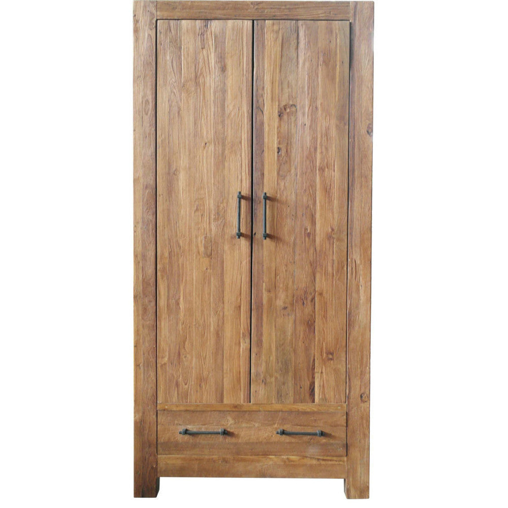 Armadio country teak stagionato