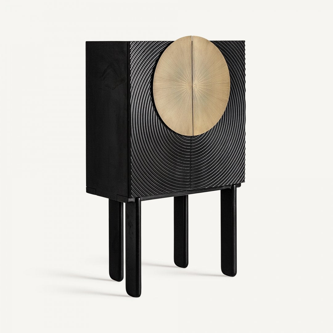 Armadio Art Déco nero oro