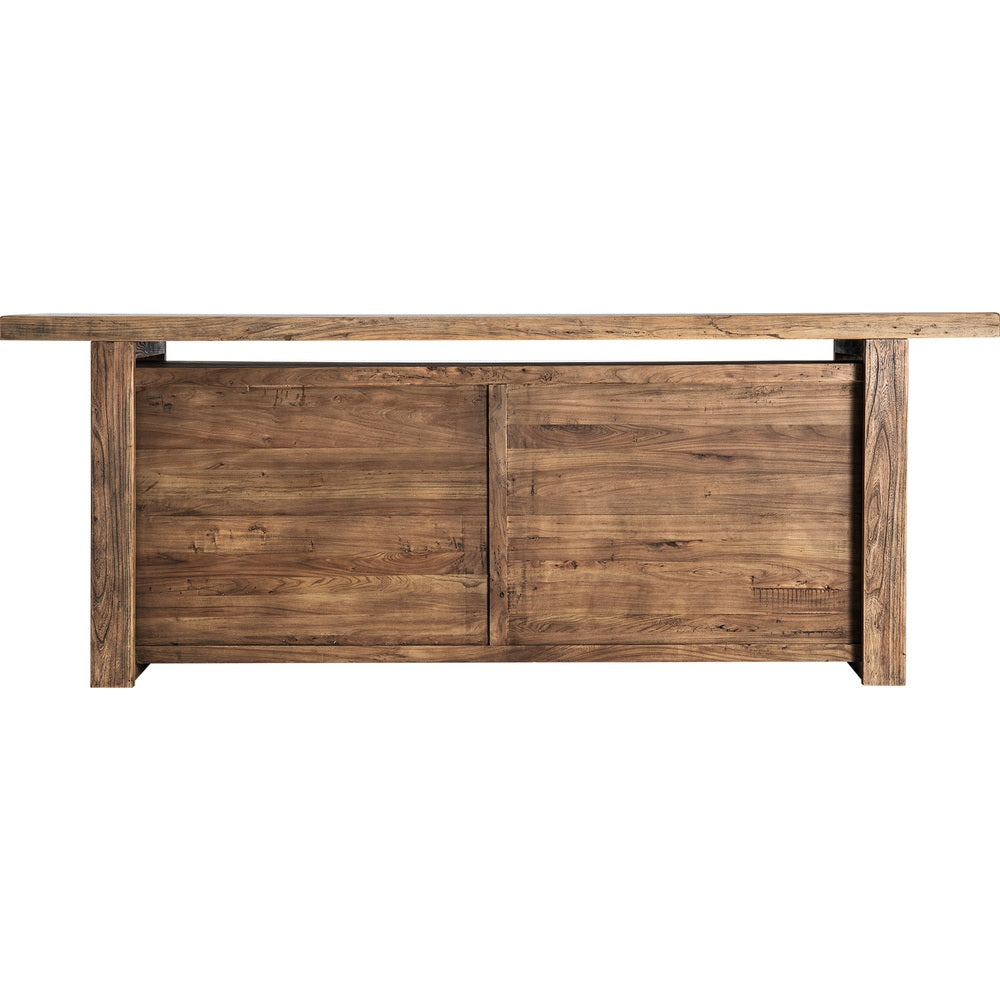 Bancone bar French Country Rustic di lusso in olmo massello