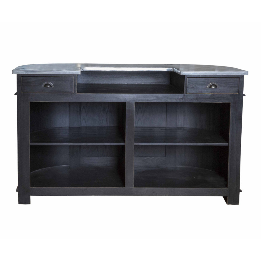 Mobile bar vintage shabby noir