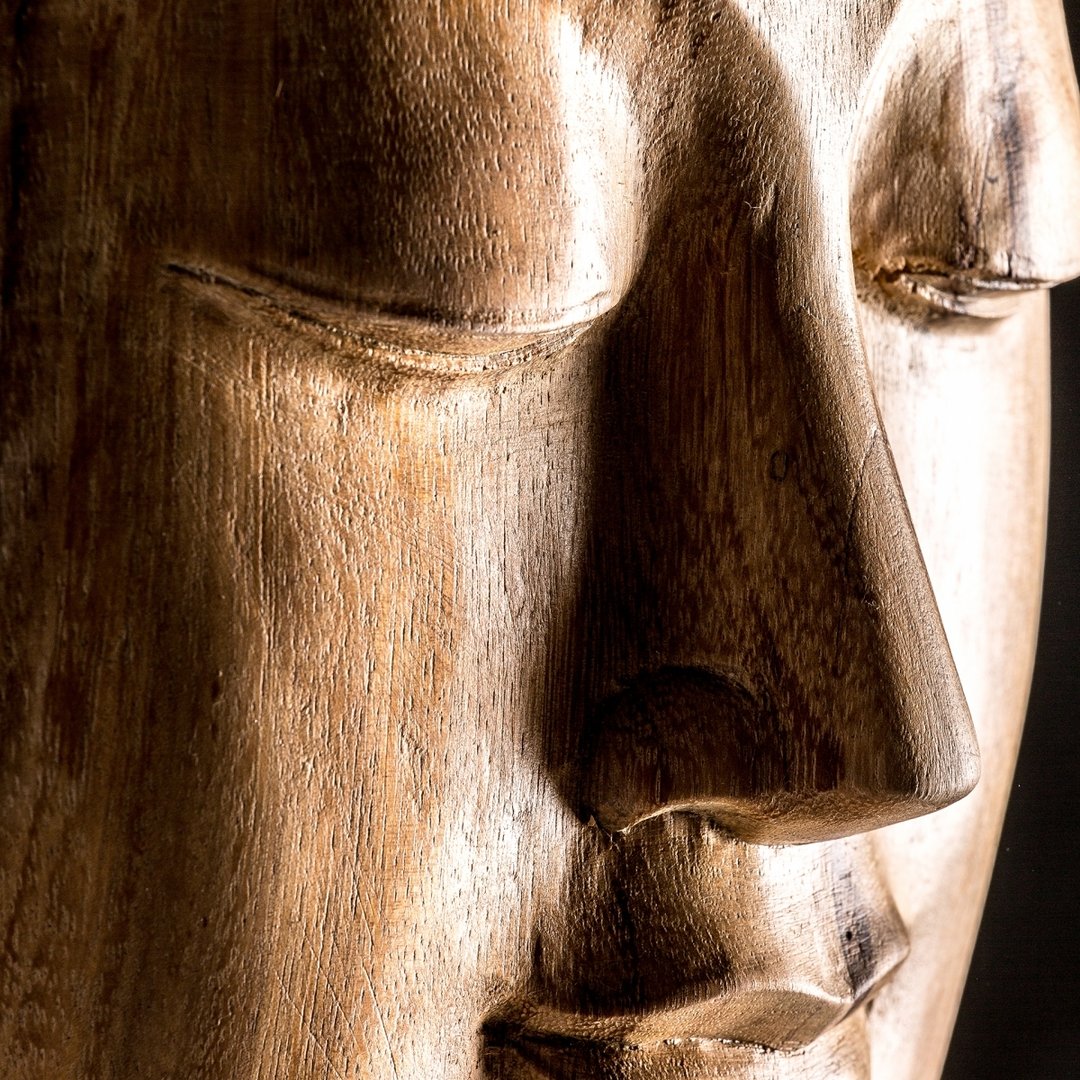 Scultura legno buddha H 155