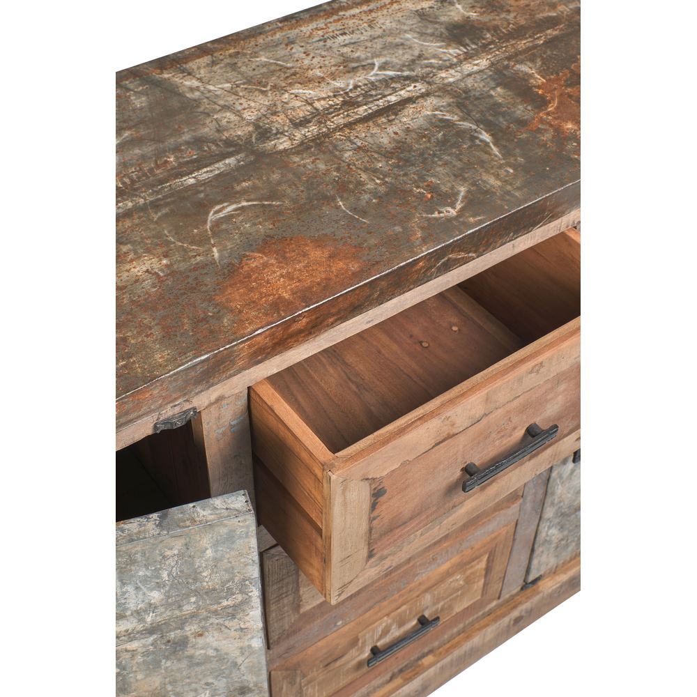 Buffet industrial chic metallo